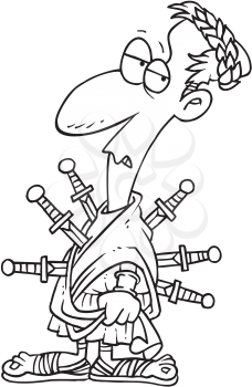 Royalty Free Clipart Image of Caesar