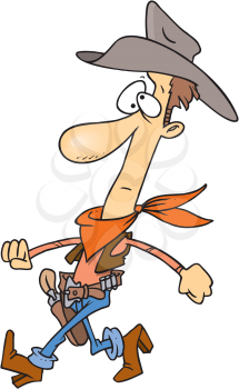 Royalty Free Clipart Image of a Cowboy