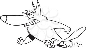 Royalty Free Clipart Image of a Dog