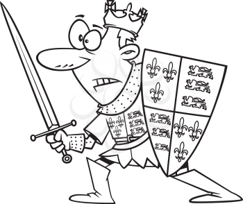 Royalty Free Clipart Image of Henry V