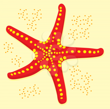 Royalty Free Clipart Image of a Starfish