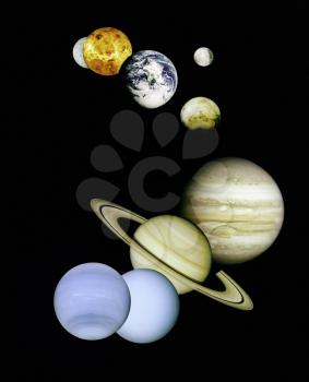 NASA image of planets in outer space.