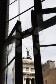 Royalty Free Photo of a View From a Window in Rome, Italy