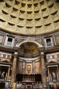 Royalty Free Photo of the Interior of Pantheon, Rome, Italy