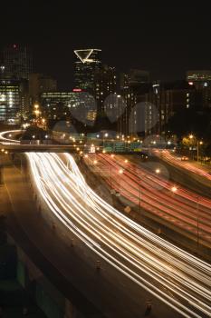 Royalty Free Photo of the Nightscape of Atlanta, Georgia 