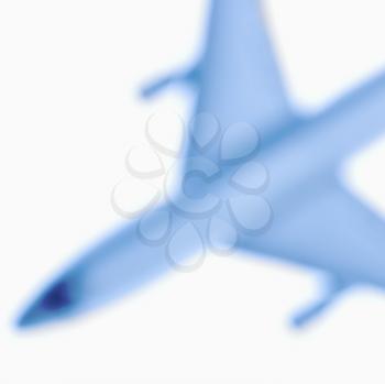 Royalty Free Photo of a Blurred Model Jet Airplane