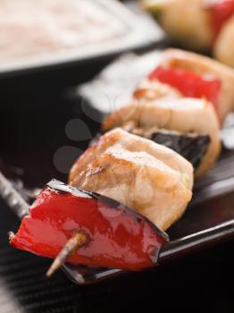 Royalty Free Photo of Yakitori Skewer With Sukiyaki Sauce