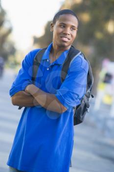 Royalty Free Photo of a Young Man Outside
