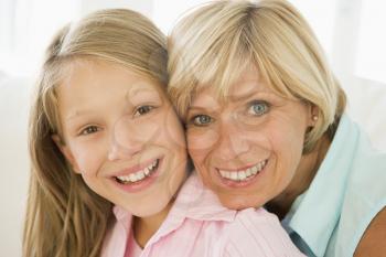 Royalty Free Photo of a Woman and Her Granddaughter