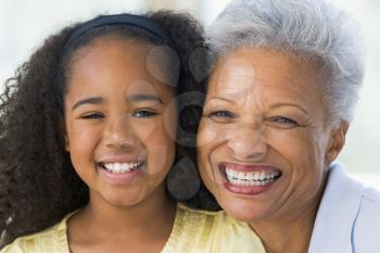 Royalty Free Photo of a Grandmother and Granddaughter