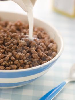 Royalty Free Photo of Chocolate Coated Puffed Rice Cereal