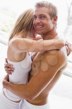 Royalty Free Photo of a Couple Embracing