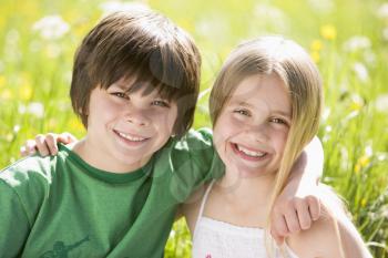 Royalty Free Photo of a Boy and Girl