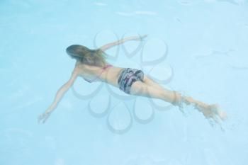 Royalty Free Photo of a Girl Swimming