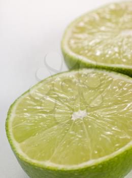 Royalty Free Photo of Halved Limes