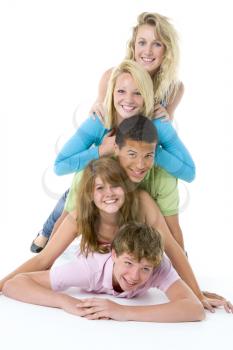 Royalty Free Photo of a Group of Teens