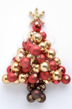 Royalty Free Photo of a Christmas Ornament Tree