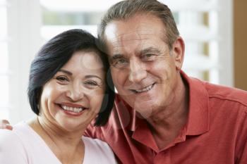 Portrait Of Happy Senior Couple At Home