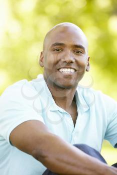 Young  man portrait outdoors