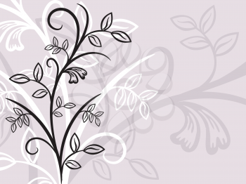 Decorative floral abstract design background