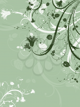 Decorative abstract floral background
