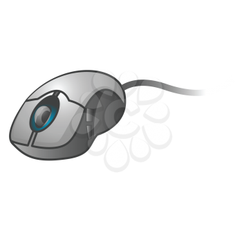 Royalty Free Clipart Image of a Computer Mouse