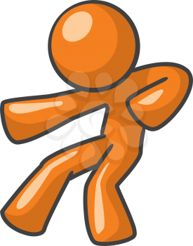 Orange Man Fighter or action pose.