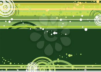 Royalty Free Clipart Image of a Dotted Green Background
