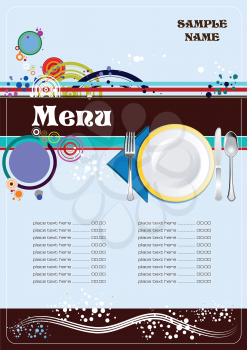 Restaurant (cafe) menu.  Vector illustration