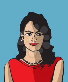 Pop Art woman avatar
