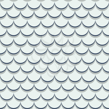Roof tiles seamless pattern design