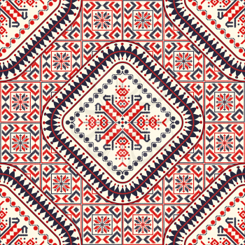 Romanian vector pattern inspired from traditional embroidery