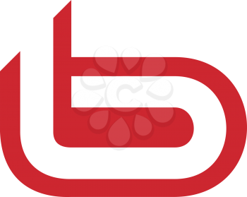 Royalty Free Clipart Image of a Lower Case B in Red