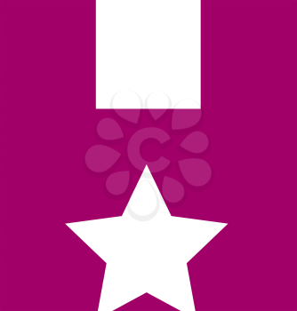 Royalty Free Clipart Image of an H With a Star