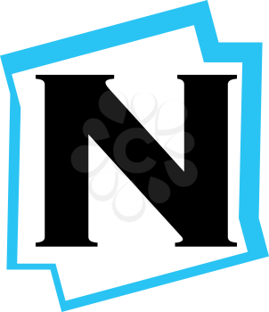 Royalty Free Clipart Image of an N