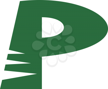 Royalty Free Clipart Image of a P