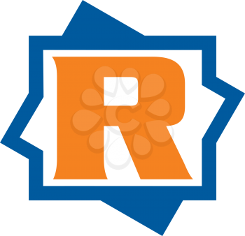 Royalty Free Clipart Image of an R