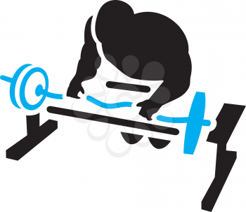 Royalty Free Clipart Image of a Weightlifter
