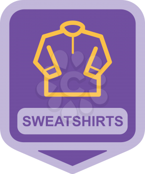 Royalty Free Clipart Image of a Sweatshirt