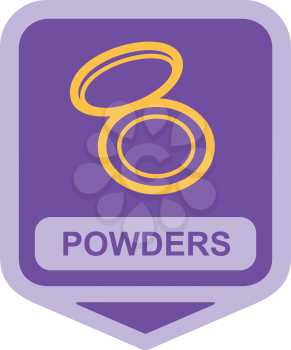 Royalty Free Clipart Image of Powder