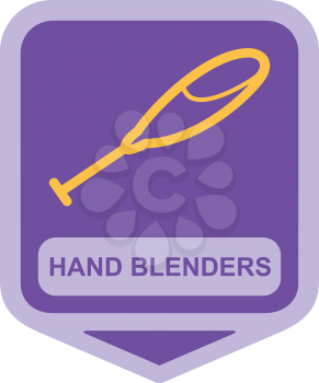Royalty Free Clipart Image of a Hand Blender