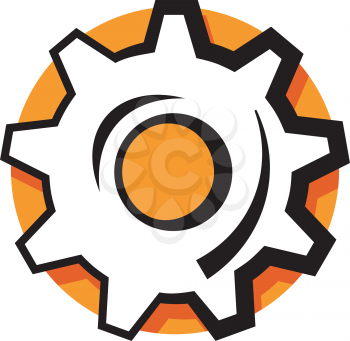Royalty Free Clipart Image of a Cog