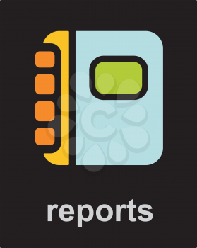 Royalty Free Clipart Image of Reports