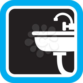 Royalty Free Clipart Image of a Sink