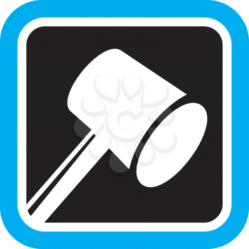 Royalty Free Clipart Image of a Mallet