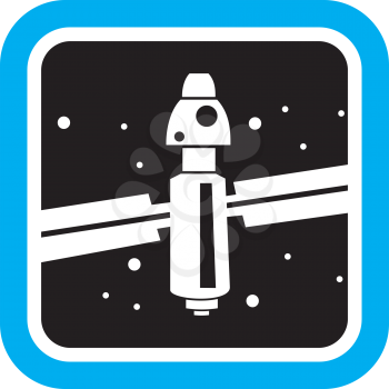 Royalty Free Clipart Image of a Space Station