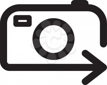 Royalty Free Clipart Image of a Camera Icon