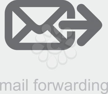 Royalty Free Clipart Image of a Mail Forwarding Icon