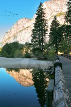 Royalty Free Photo of a Pathway by the Water