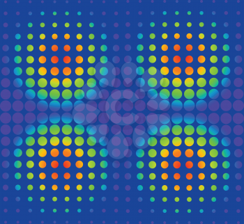 Royalty Free Clipart Image of a Pattern With Gradient Circles